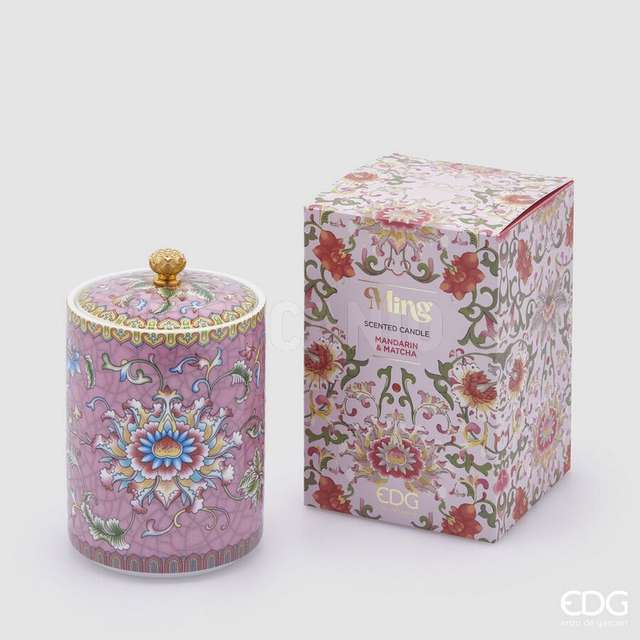 Candela ming con profumo h.14 d.9 mandarin & matcha edg - Principale