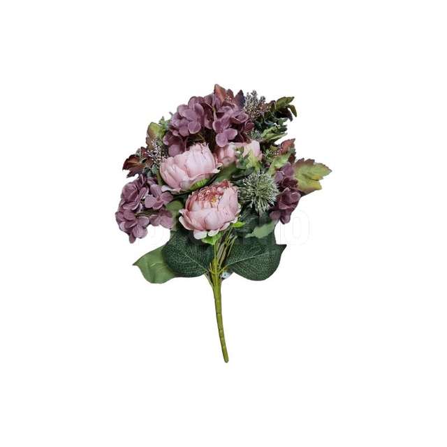 Mazzo frontale peonia cm.50 coffee - Principale