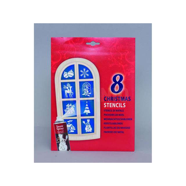 8 stencil natalizi assortiti - Principale