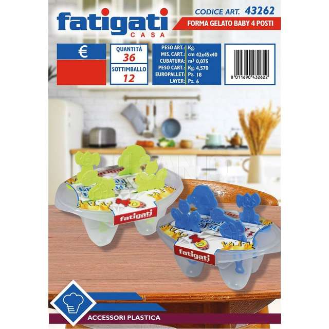 Forma gelato baby 4 posti - Principale