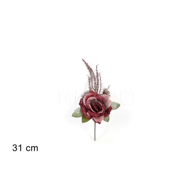 Stelo rosa innevata bordeaux b6m-6683 burgundy - Principale