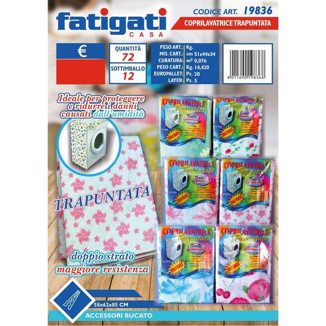 Coprilavatrice trapuntata - Principale