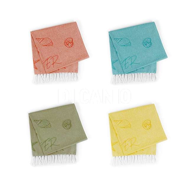 Telo mare marine in cotone e poliestre 80x160 coori assortiti - Principale