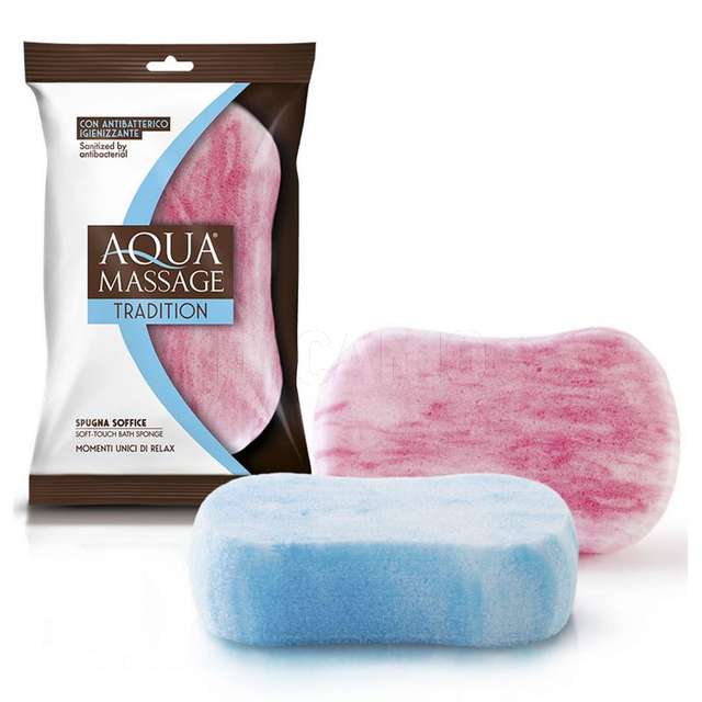 Aquamassage tradition-spugna bagno extra soffice con antibat.igieniz - Principale