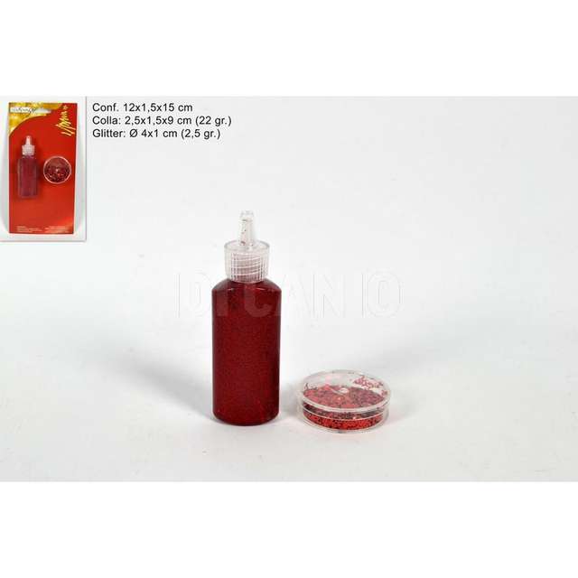 Colla + glitter in blister rosso mtjf-z2b3_r d.e. - Principale