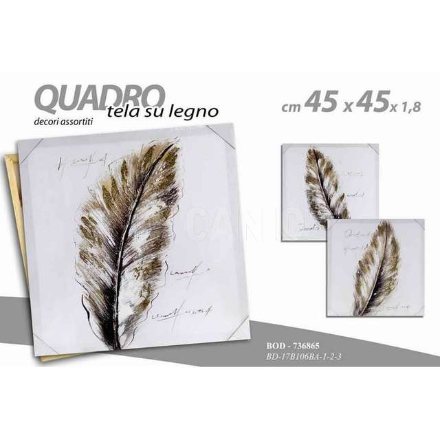 Quadro piuma 45x45x1,8cm bd17b106ba-1-2-3 gicos - Principale