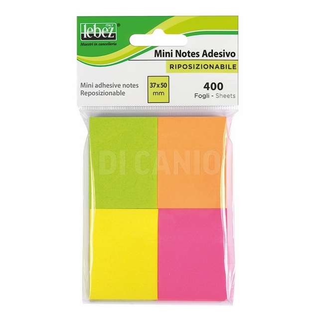 Memostick riposizionabili 4 colori neonlebez - Principale