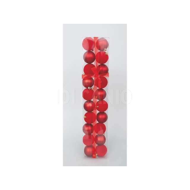 20 sfere pvc mm.60 rosse velluto/matto in sct pvc - Principale