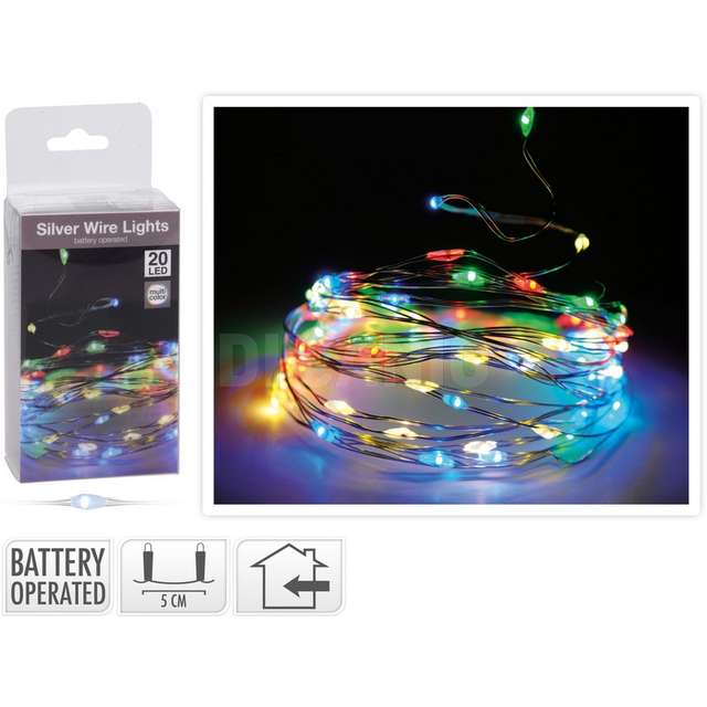 Cavo arg 20led multicolor a batteria - Principale