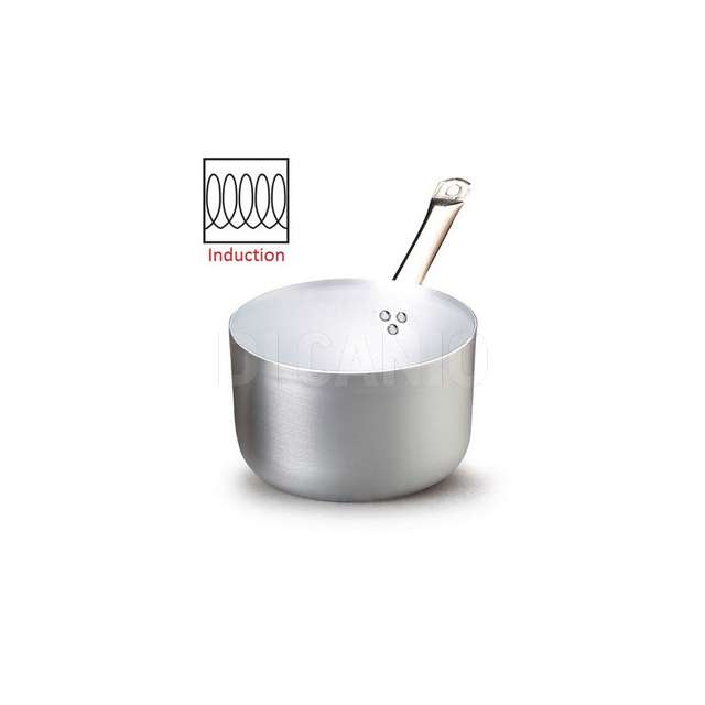 Casseruola 1 manico alluminio 3mm fasa cm 28 h16 9lt doppio fondo induzione - Principale