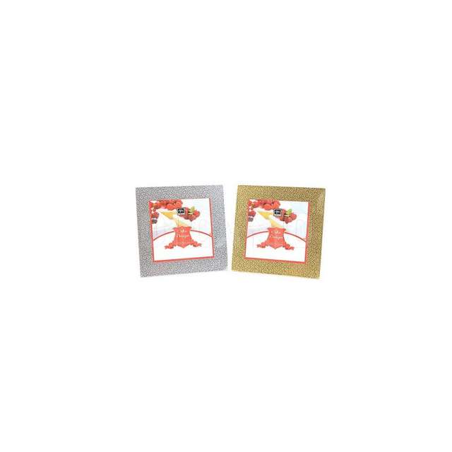 Vassoio sottotorta in carta 20x20 mercury - Principale