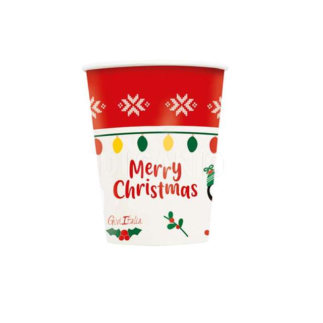 Bicchieri 8pz con 8 cover christmas friends 250 cc - Principale