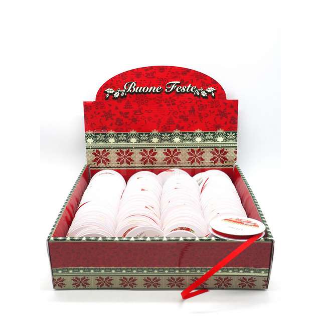 Nastro h.0,5 cm.x5,4mt. in display rosso- cannette 84pcs dis - Principale