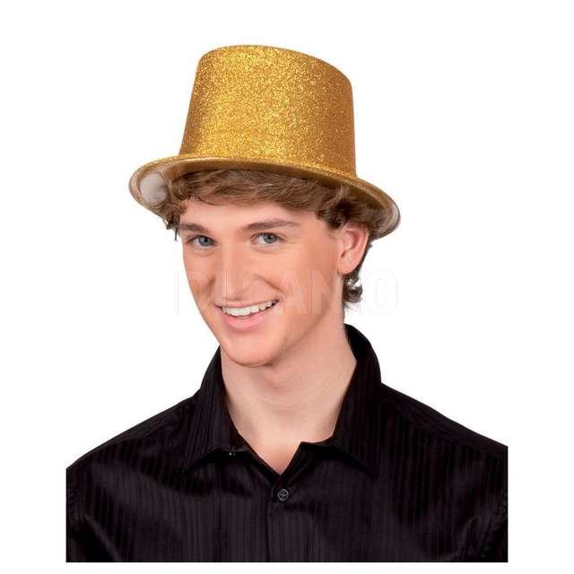 Cappello party glitter oro fiori paolo - Principale