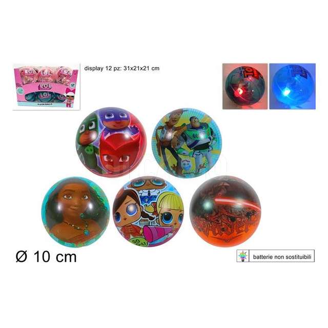 Palla flash dm 10 cm waiana mondo - Principale
