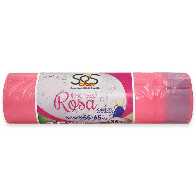 Sacco rifiuti fragola 15 pz 55x65 - Principale