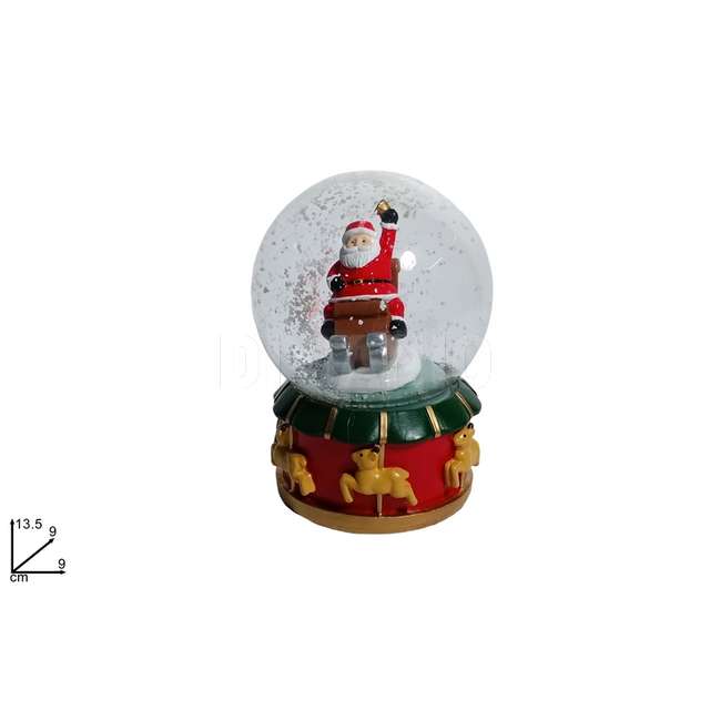 Ampolla natalizia carosello con babbo natale - Principale