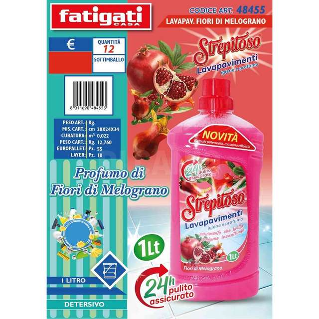 Lavapavimenti strpitoso fiori di melograno - Principale