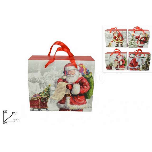 Scatola regalo babbo nat classico 4ass 27.5x23x12.5 c7027-21c d.e. - Principale