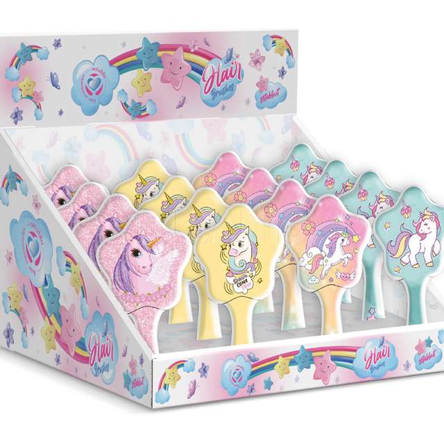 Spazzola capelli unicorno stella - Principale