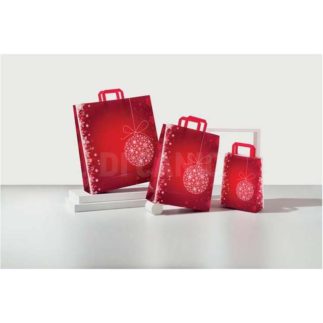 Sacchetto piatta 45+15x49 noel rouge - Principale