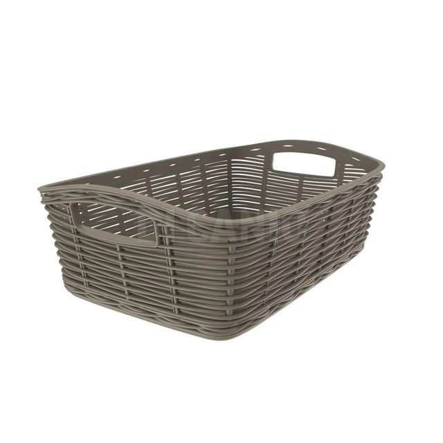 La canestrina mini tortora cm.20x14x7 bama - Principale