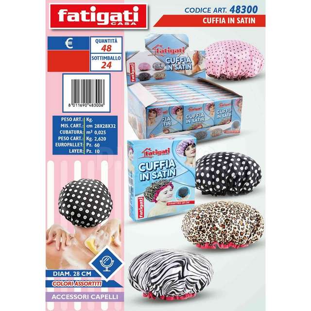 Cuffia in satin d:28cm - Principale