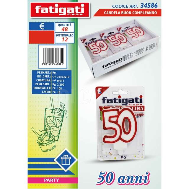 Candela buon compleanno 50 anni - Principale