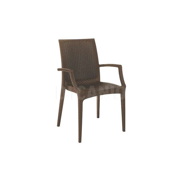 Poltrona rattan c_braccioli bistrot brown gransoleil-s6625br - Principale