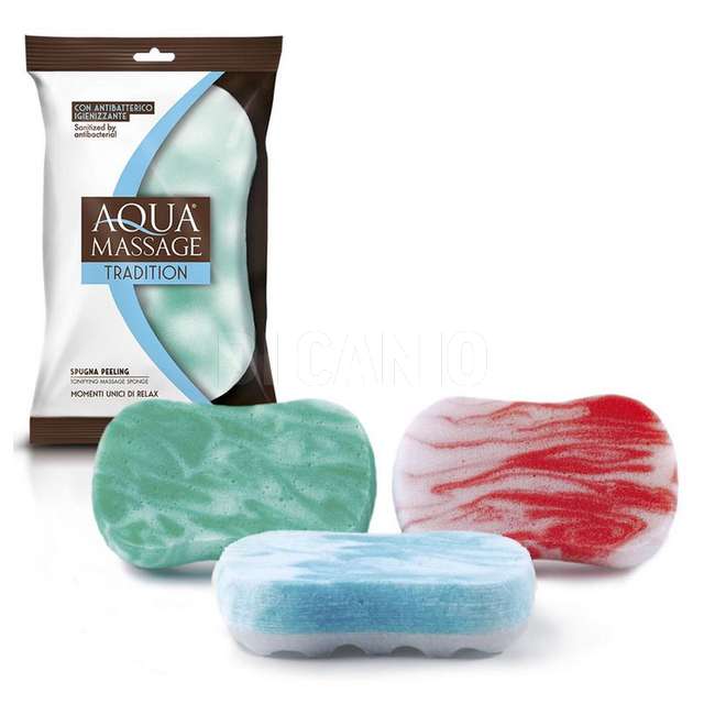 Aquamassage spugna massaggio marmorizzata antibatterica - Principale