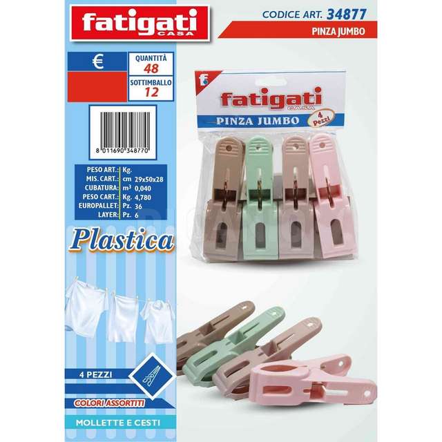 Pinza jumbo 4 pz - Principale