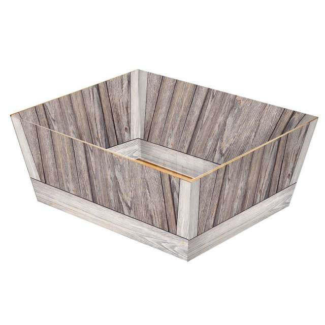Cassettina cartone media cm.34x20.5x11 vintage wood - Principale