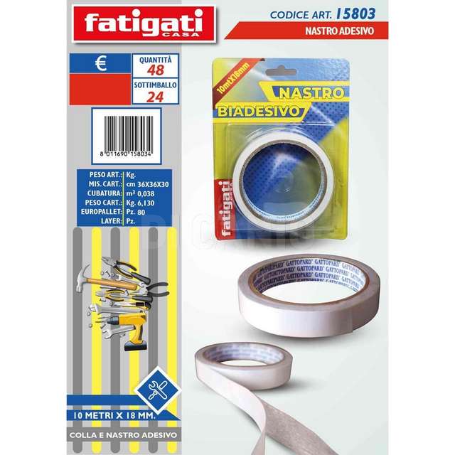 Nastro biadesivo 18mmx10mt - Principale