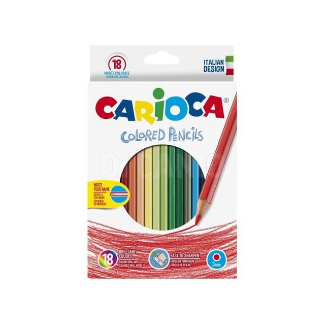 Scatola 18pz pastelli carioca.-41865 - Principale