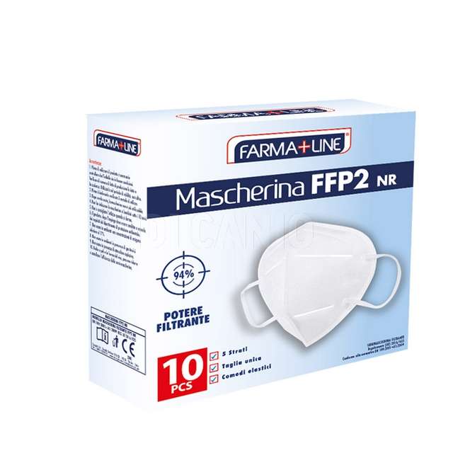 Mascherina ffp2 bianca farmaline - Principale