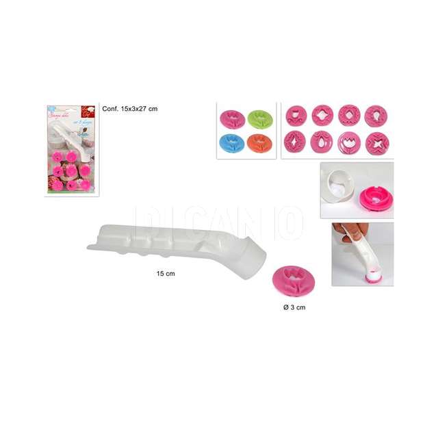 Stampi dolci set 8 disegni 4 col. due esse. - Principale