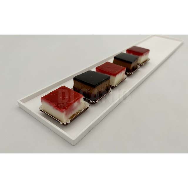 Vassoio pasticceria vetrina bianco cm.50x10x10 - Principale