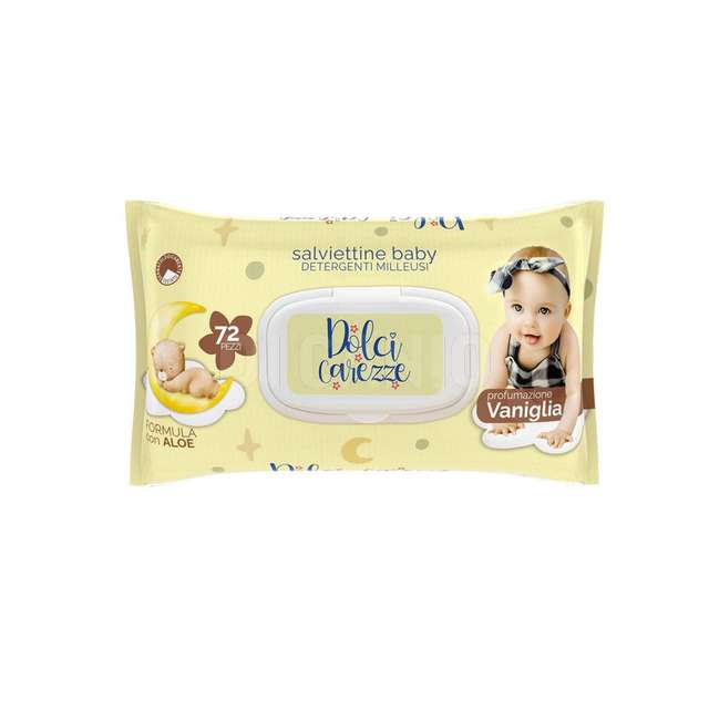 Salviettine dolci carezze vaniglia 72 pz - Principale