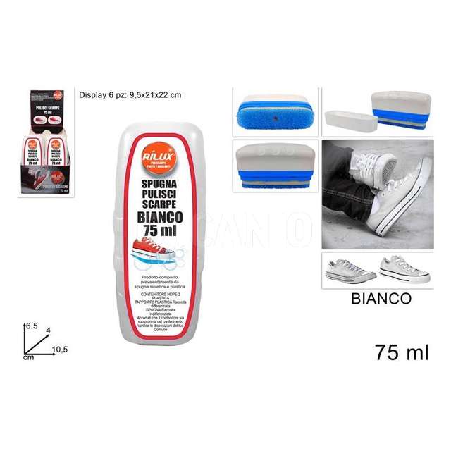 Pulisci scarpe 75 ml bianco - Principale