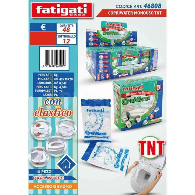 Coprivwater monouso tnt con elastico - Principale