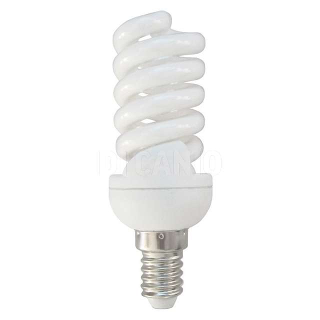 Lamp.ris.en.micro spirale 13w l.calda 2700k e14 10000h incron - Principale