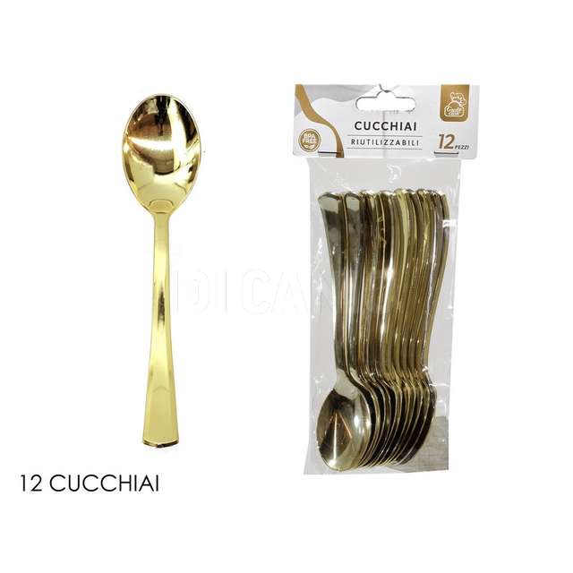 Set 12 cucchiai oro - Principale