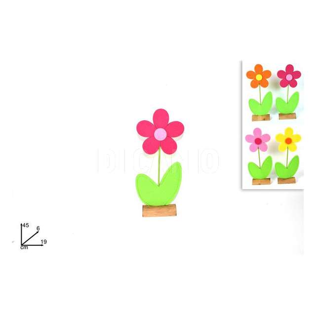 Fiore feltro c_base 45cm 4 colori d.e. - Principale