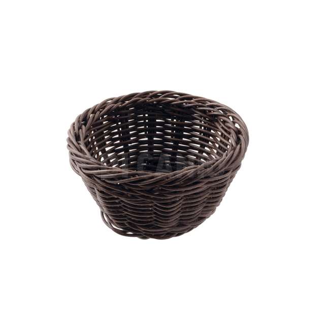 Cesta porta pane cm.16 h8 polyrattan tortora paderno - Principale