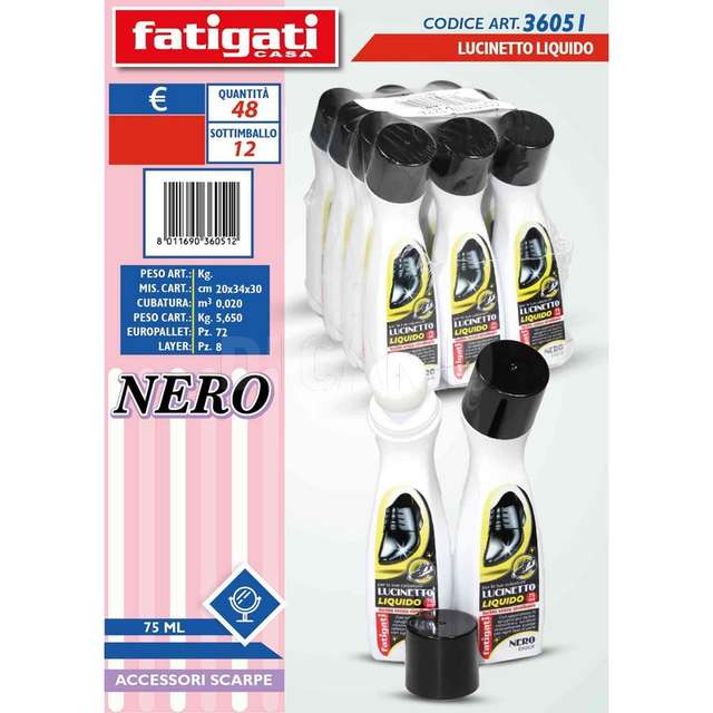 Lucinetto liquido 75ml nero - Principale