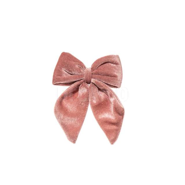 Fiocco velluto cm.24x17 rosa - Principale