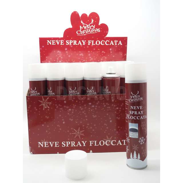 Bottiglia con neve floccata -in display 750ml. - Principale