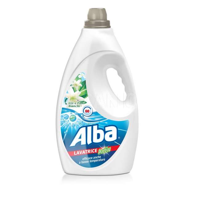 Alba lavatrice iris e fiori bianchi 3l 60 lavaggi - Principale
