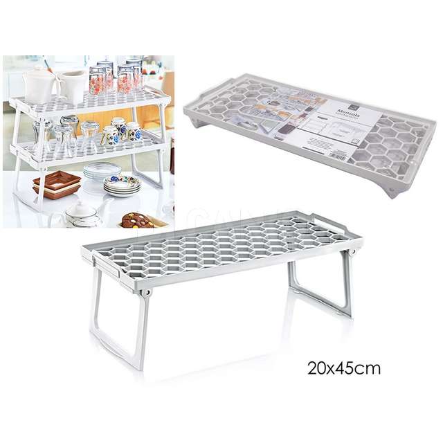 Mensola con piedi app. 20x45cm bianco - Principale