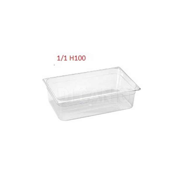 Bacinella gastronorm polipropilene pintinox 1/1 h100 lt 11,03 sovrappon 530x325 - Principale
